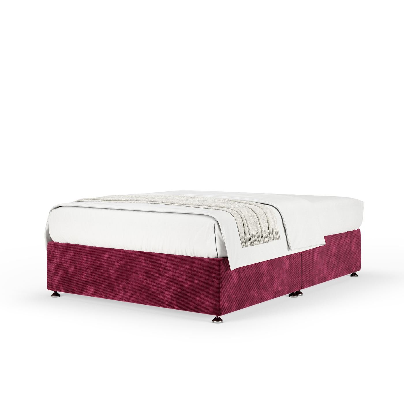 Chenille Divan - Aubergine