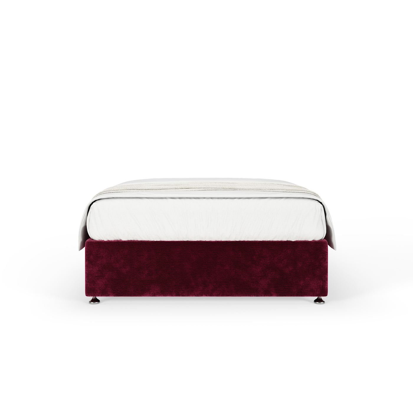 Chenille Divan - Aubergine