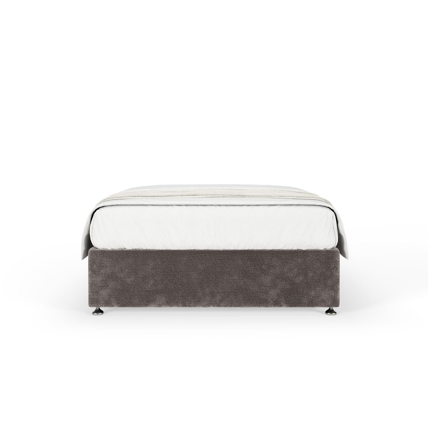 Chenille Divan - Silver