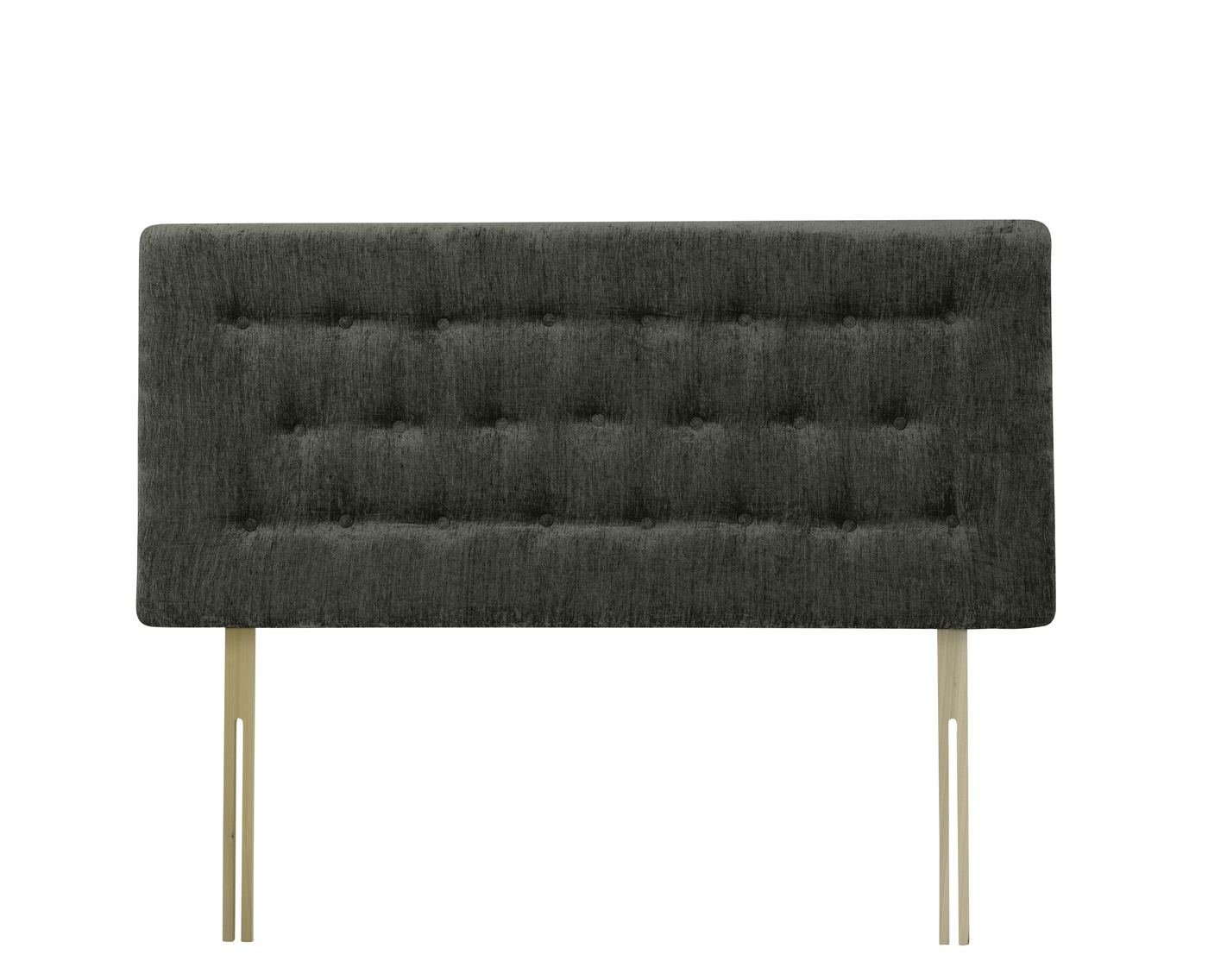 Chenille Headboard - Charcoal