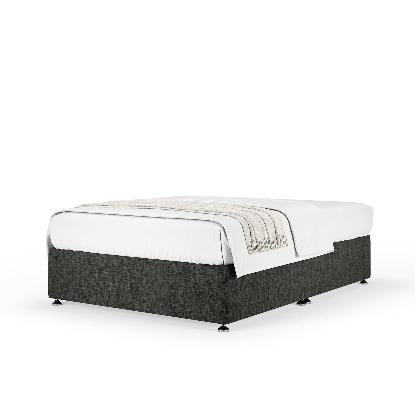 Linen Divan - Charcoal