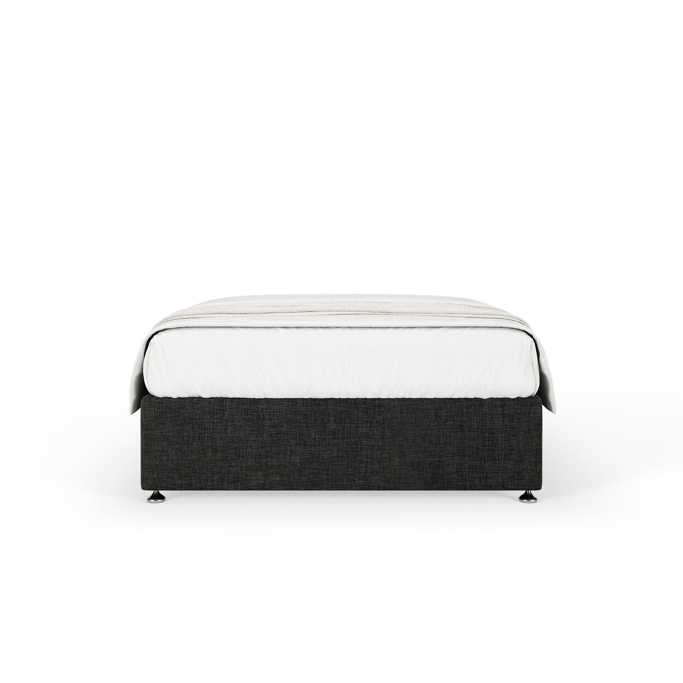 Linen Divan - Charcoal