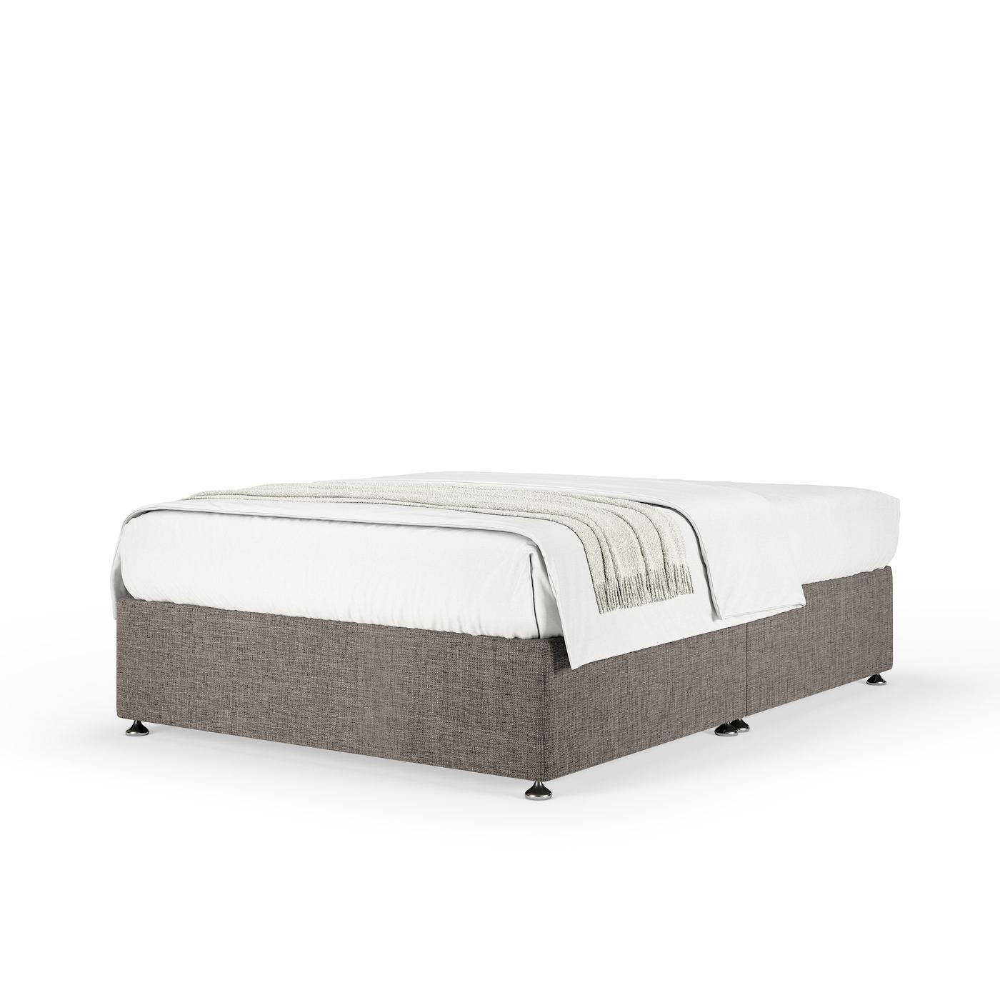 Linen Divan - Slate Grey