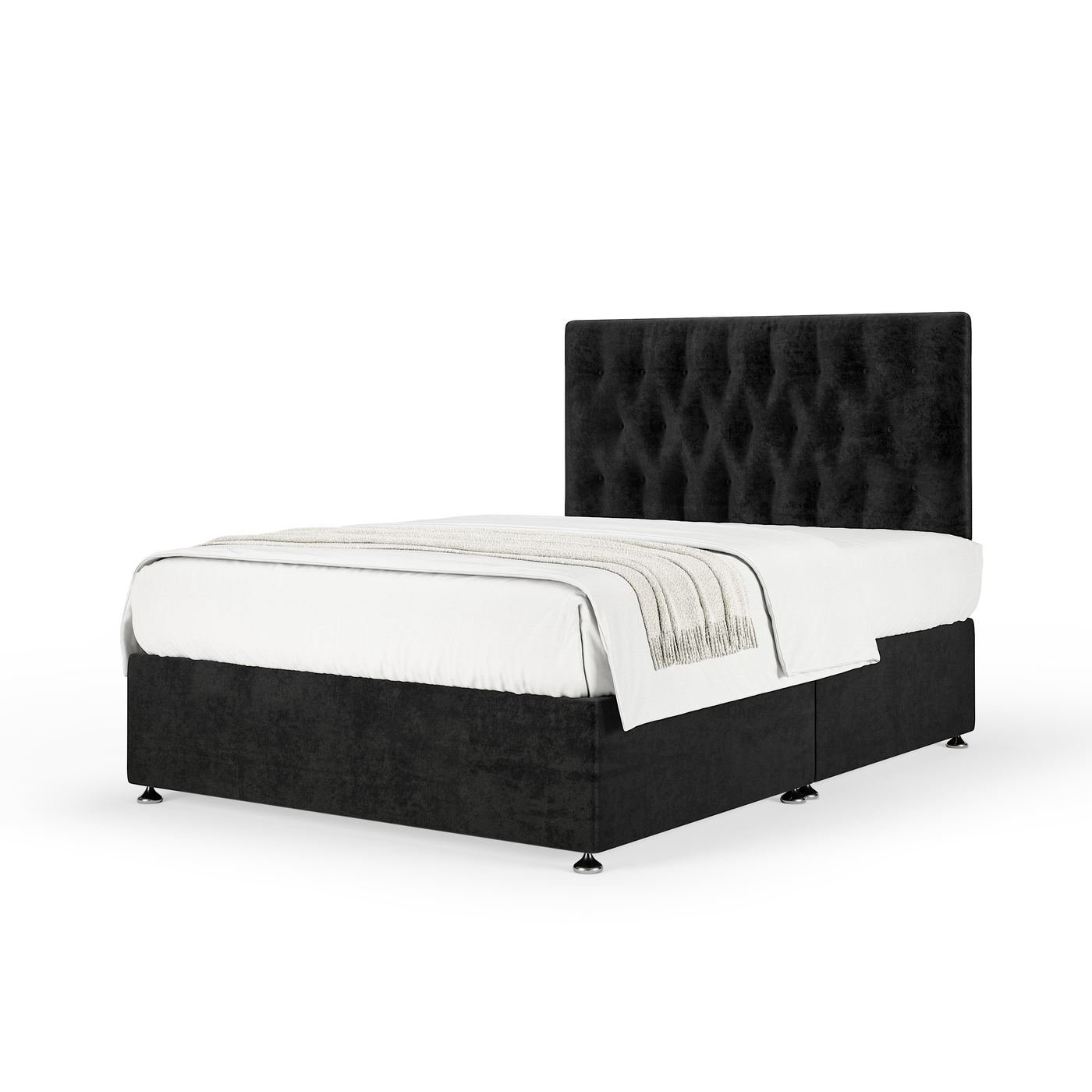 Naples Divan + Headboard - Black