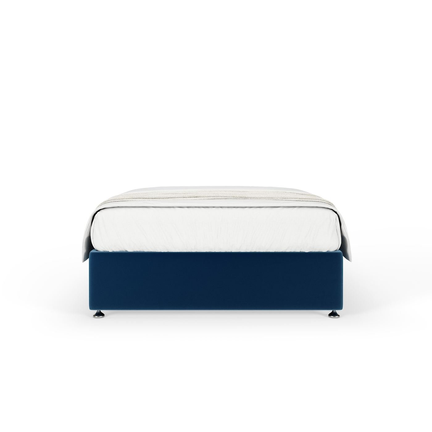 Plush Velvet Divan - Blue