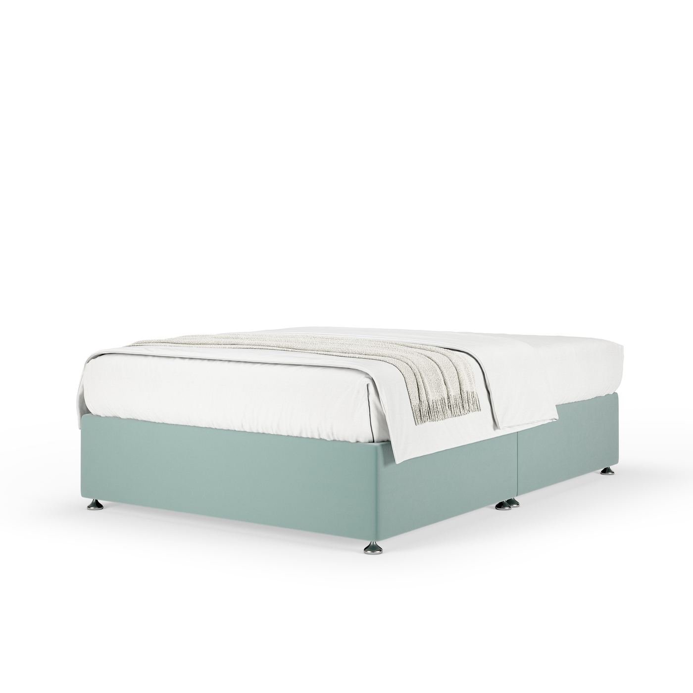 Plush Velvet Divan - Duck Egg