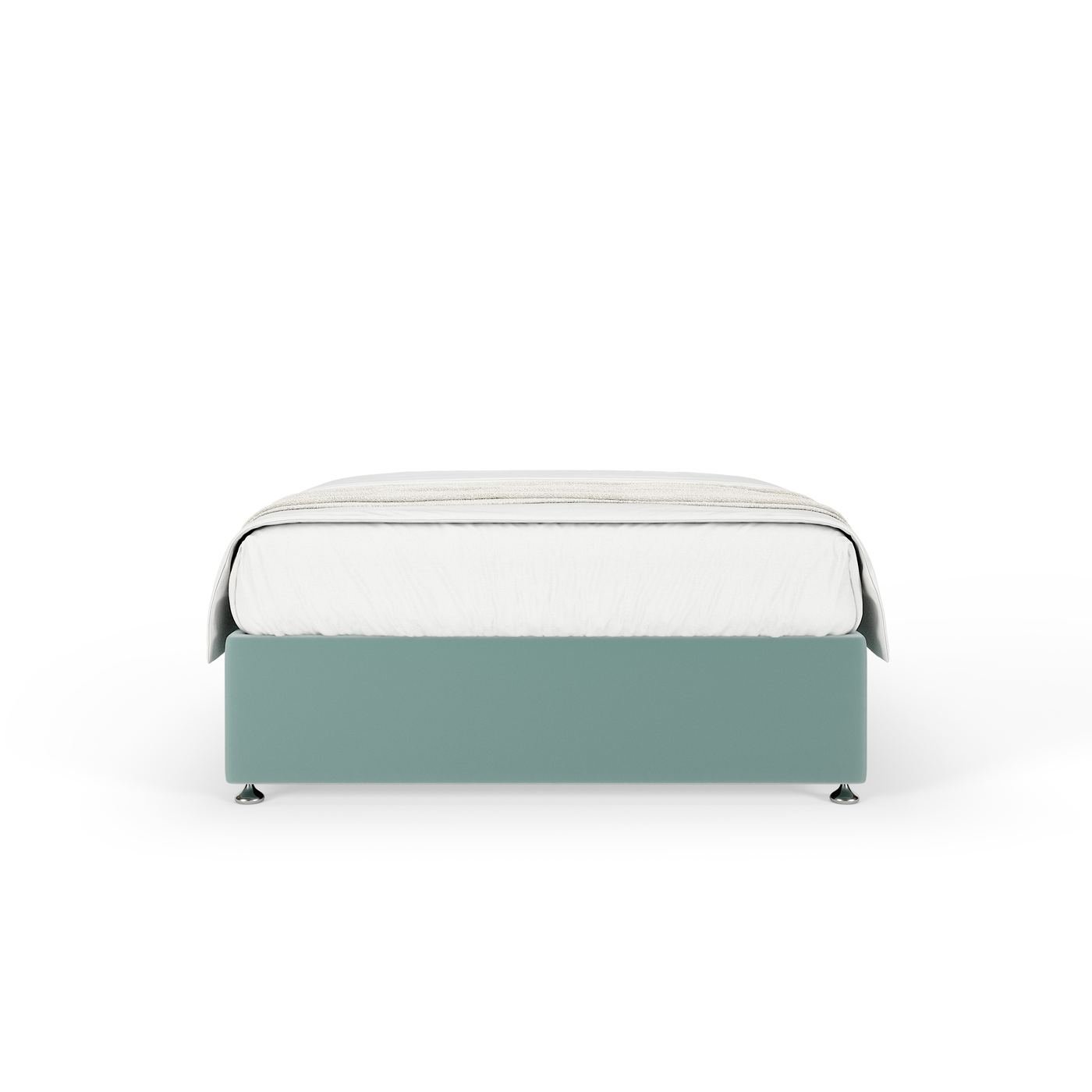 Plush Velvet Divan - Duck Egg