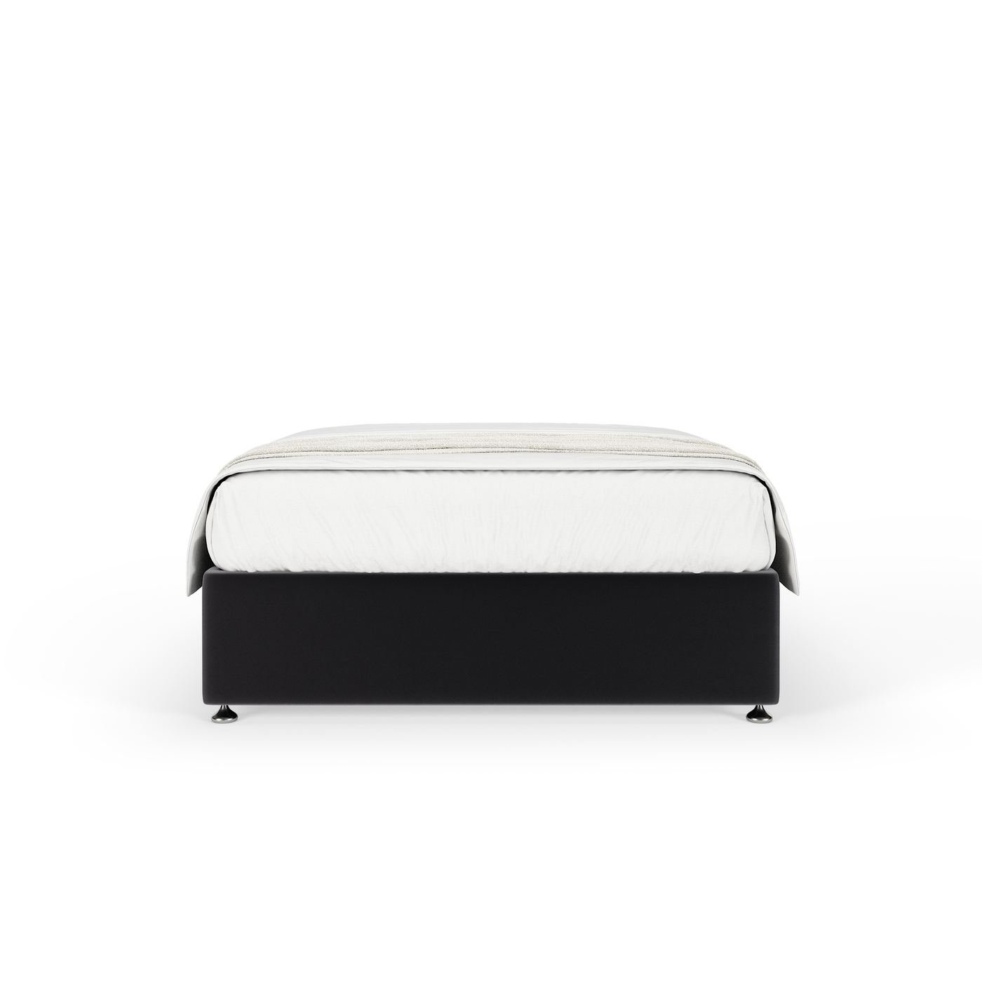 Plush Velvet Divan - Graphite