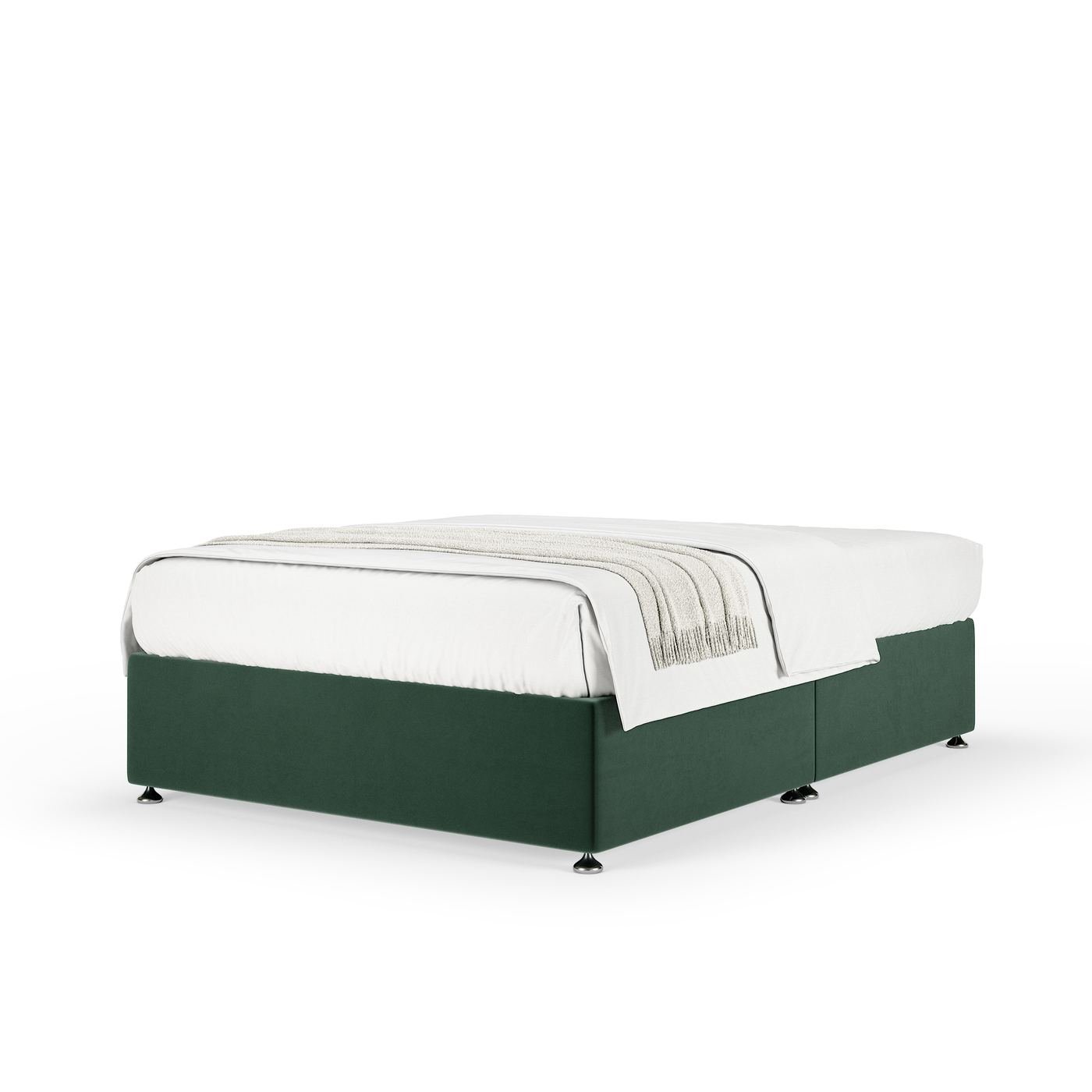 Plush Velvet Divan - Green