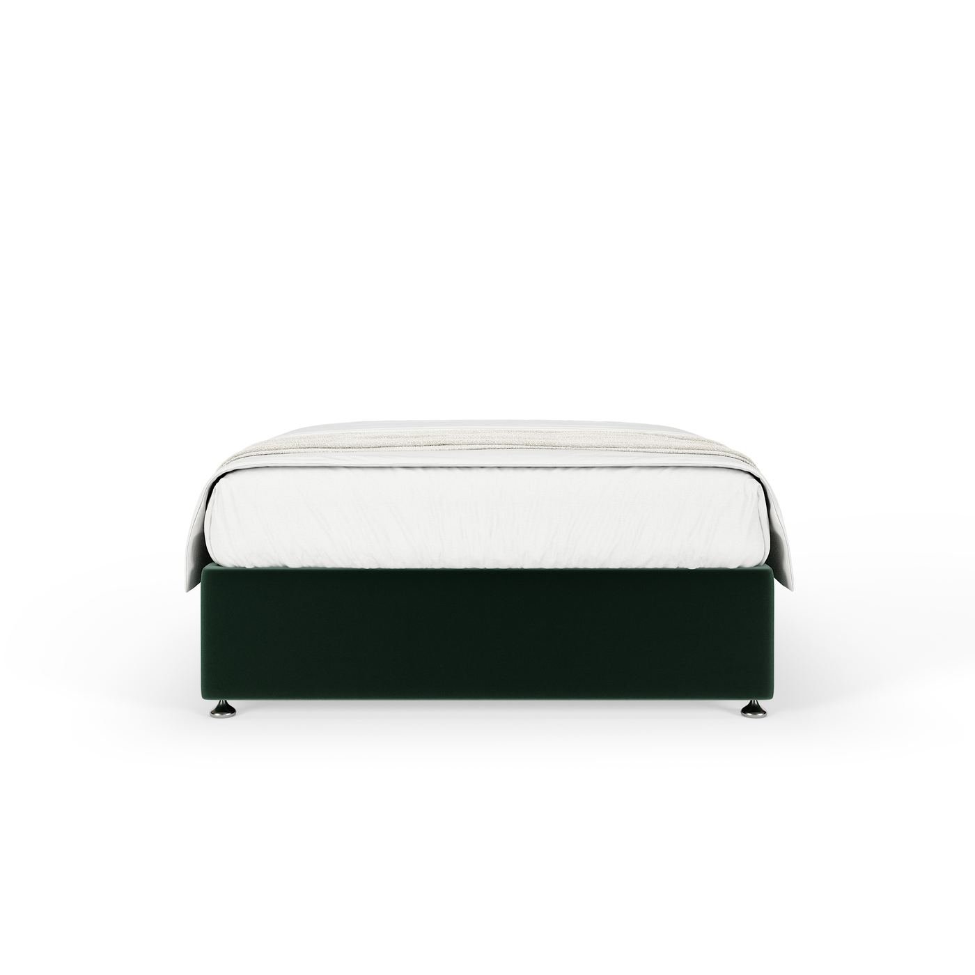 Plush Velvet Divan - Green